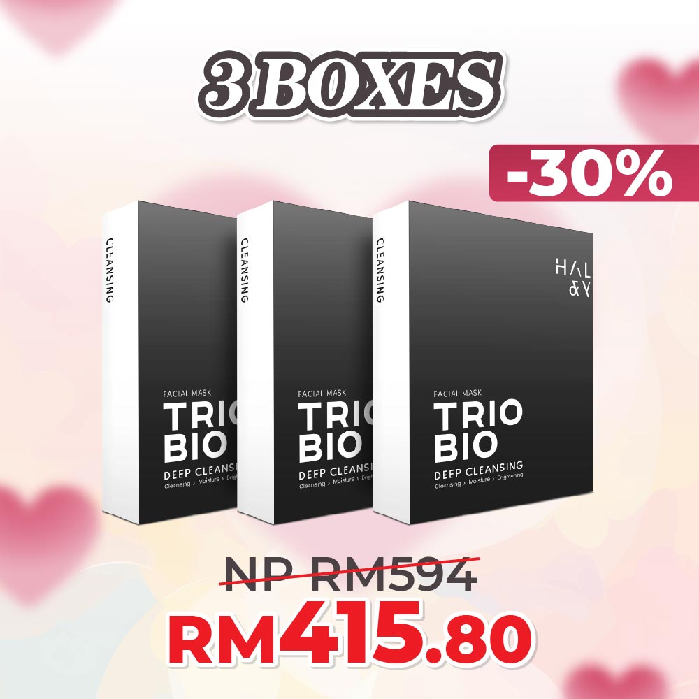 VALENTINE'S BUNDLE - Trio Bio Deep Cleansing Facial Mask